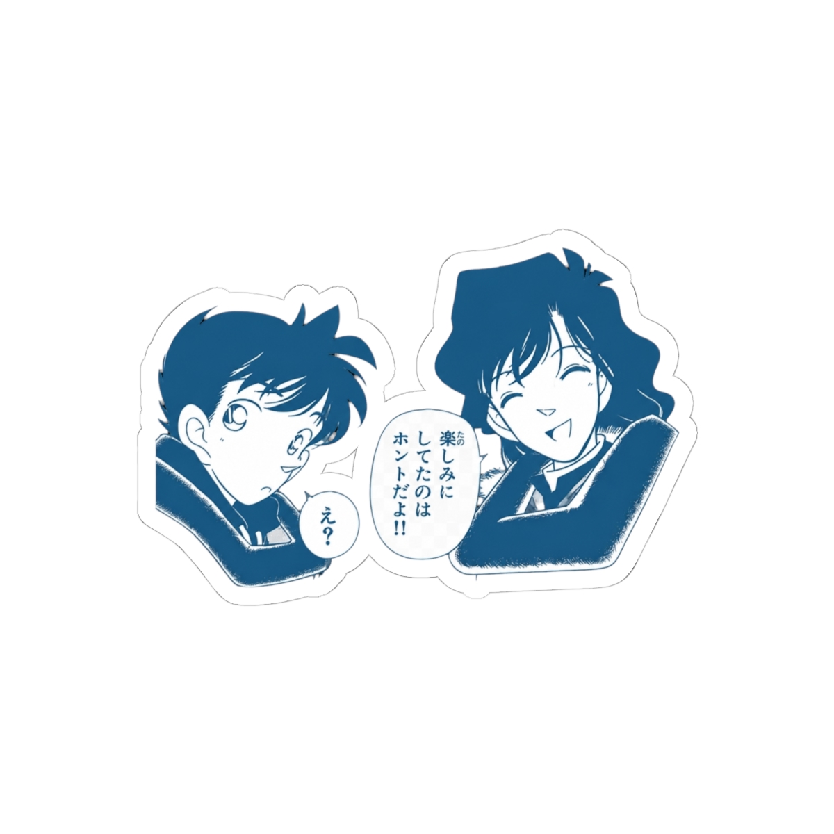 Detective Conan Edit - Shinichi and Ran Panel!! | Detective Conan / Case Closed - Detective Conan / Case Closed official Stickers merch