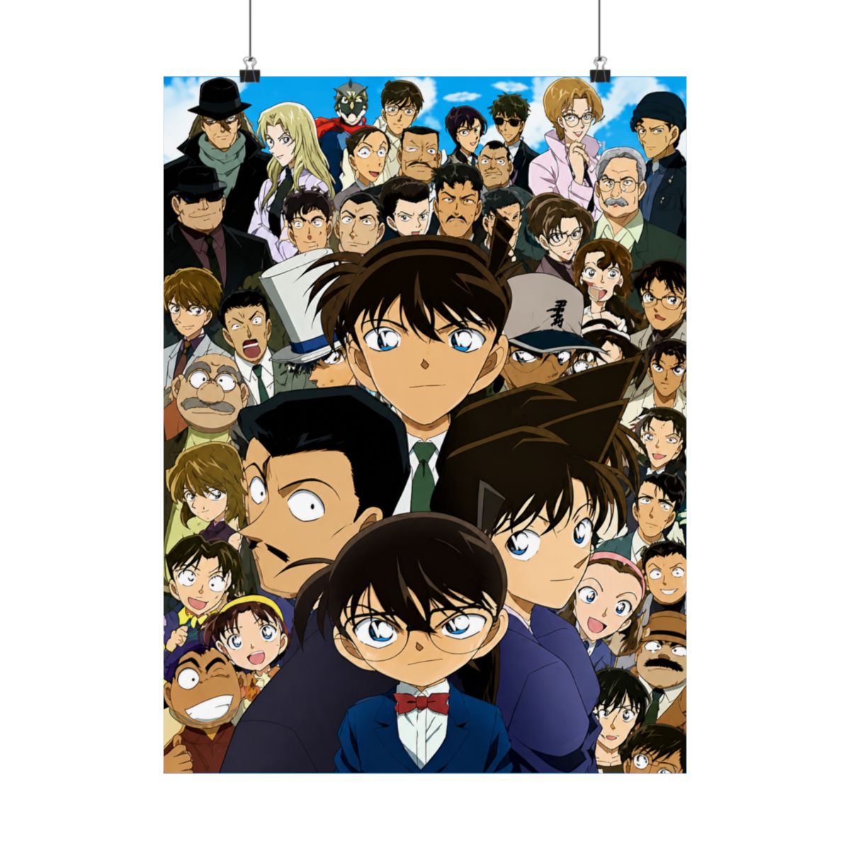 Detective Conan - Case Closed Anime Fabric Wall Scroll Poster (16 x 22) Inches | Detective Conan / Case Closed - alternate angle 1, merchandise