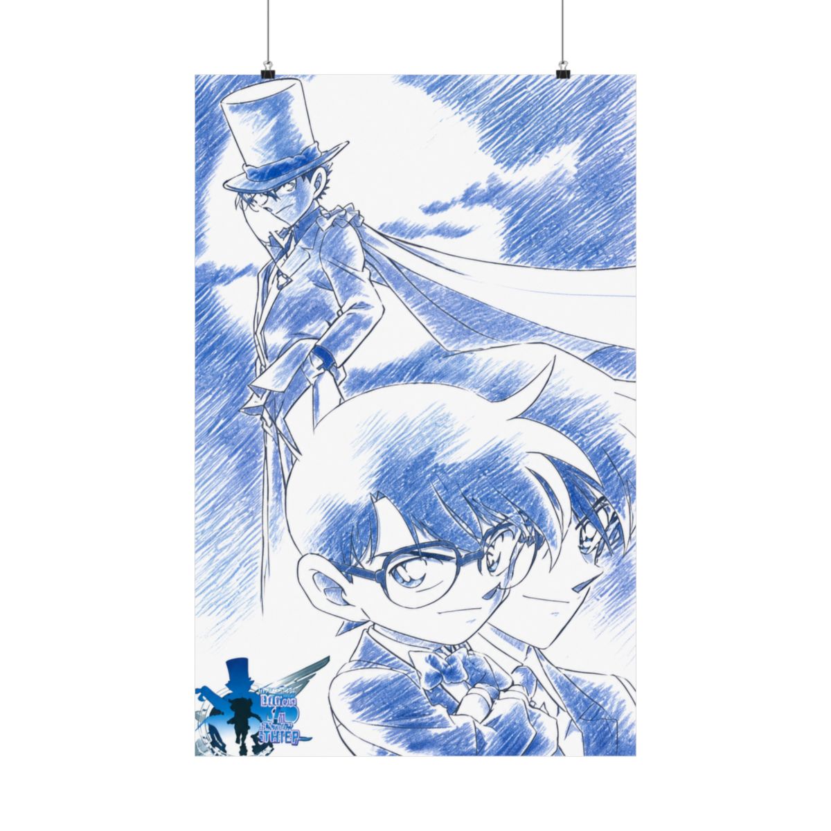Detective Conan - Case Closed Anime Fabric Wall Scroll Poster (32 x 44) Inches | Detective Conan / Case Closed - alternate angle 1, merchandise
