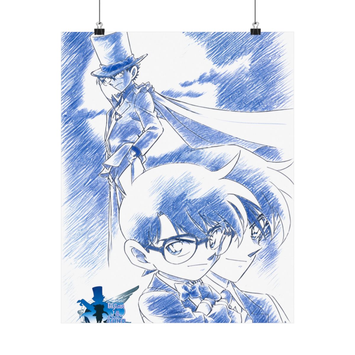 Detective Conan - Case Closed Anime Fabric Wall Scroll Poster (32 x 44) Inches | Detective Conan / Case Closed - alternate angle 4, merchandise