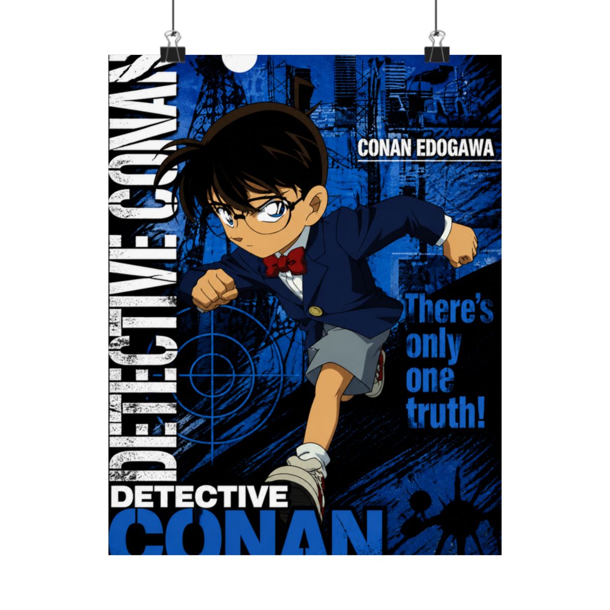 Detective Conan - Case Closed Anime Fabric Wall Scroll Poster (32 x 23) Inches | Detective Conan / Case Closed - alternate angle 5, merchandise