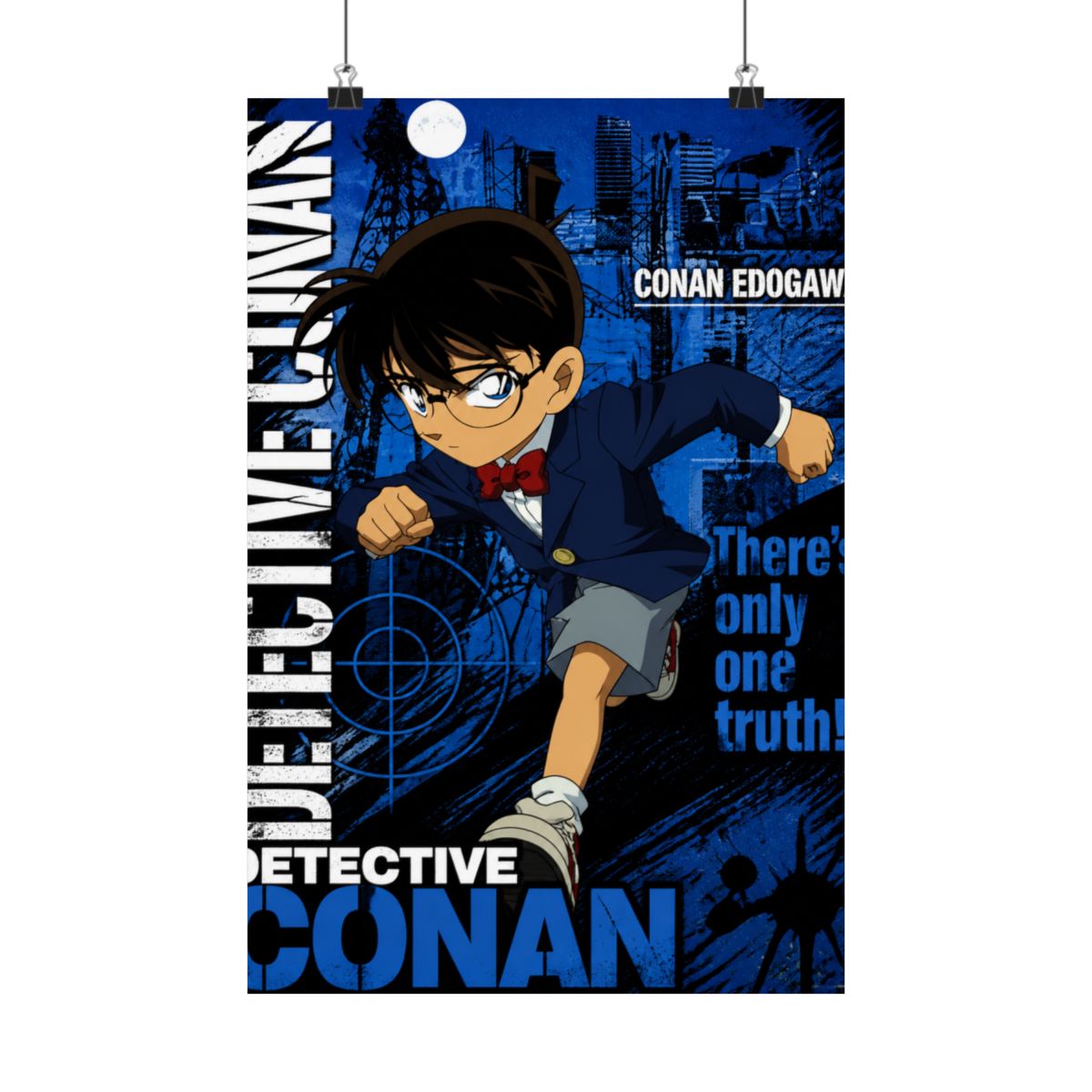 Detective Conan - Case Closed Anime Fabric Wall Scroll Poster (32 x 23) Inches | Detective Conan / Case Closed - alternate angle 4, merchandise