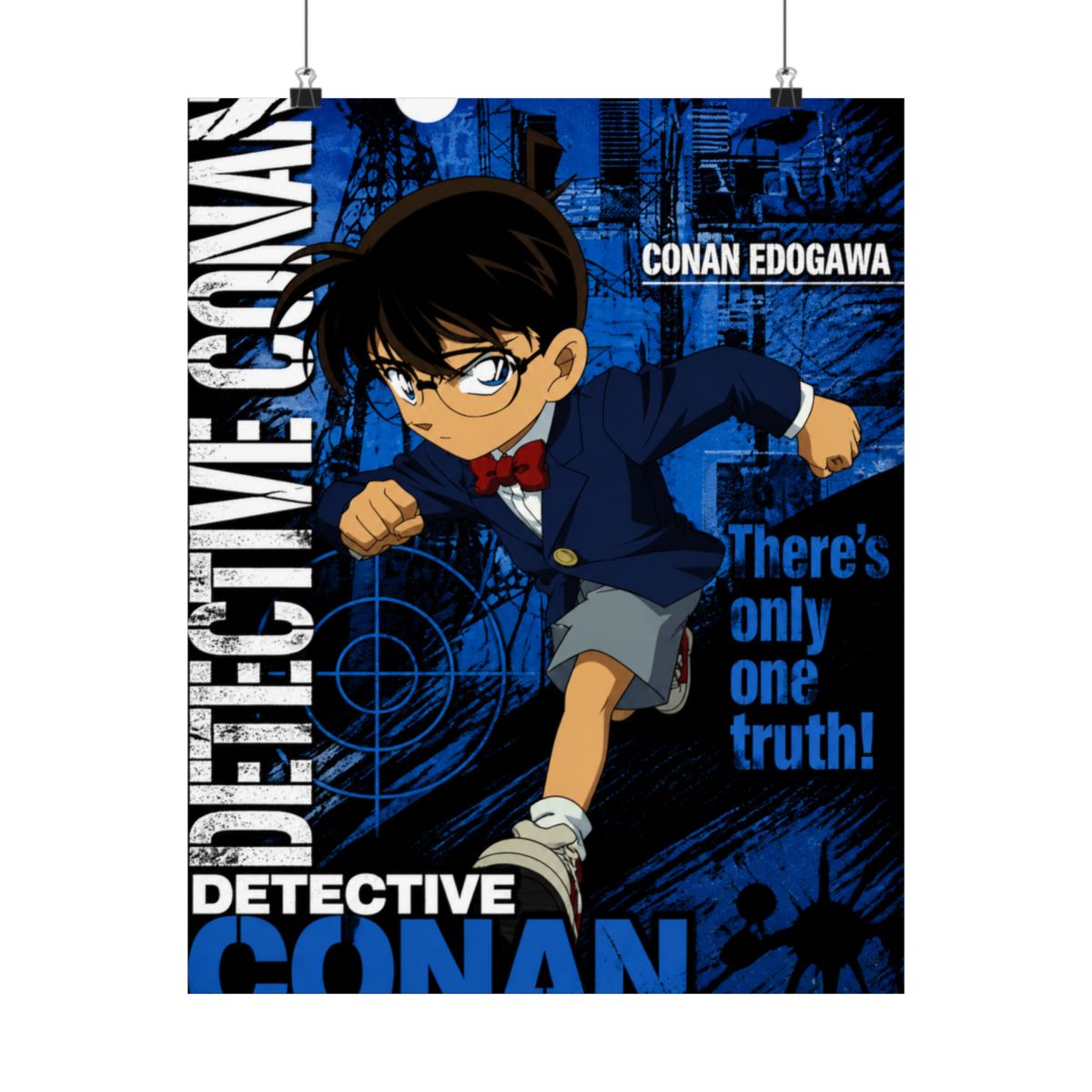 Detective Conan - Case Closed Anime Fabric Wall Scroll Poster (32 x 23) Inches | Detective Conan / Case Closed - alternate angle 3, merchandise