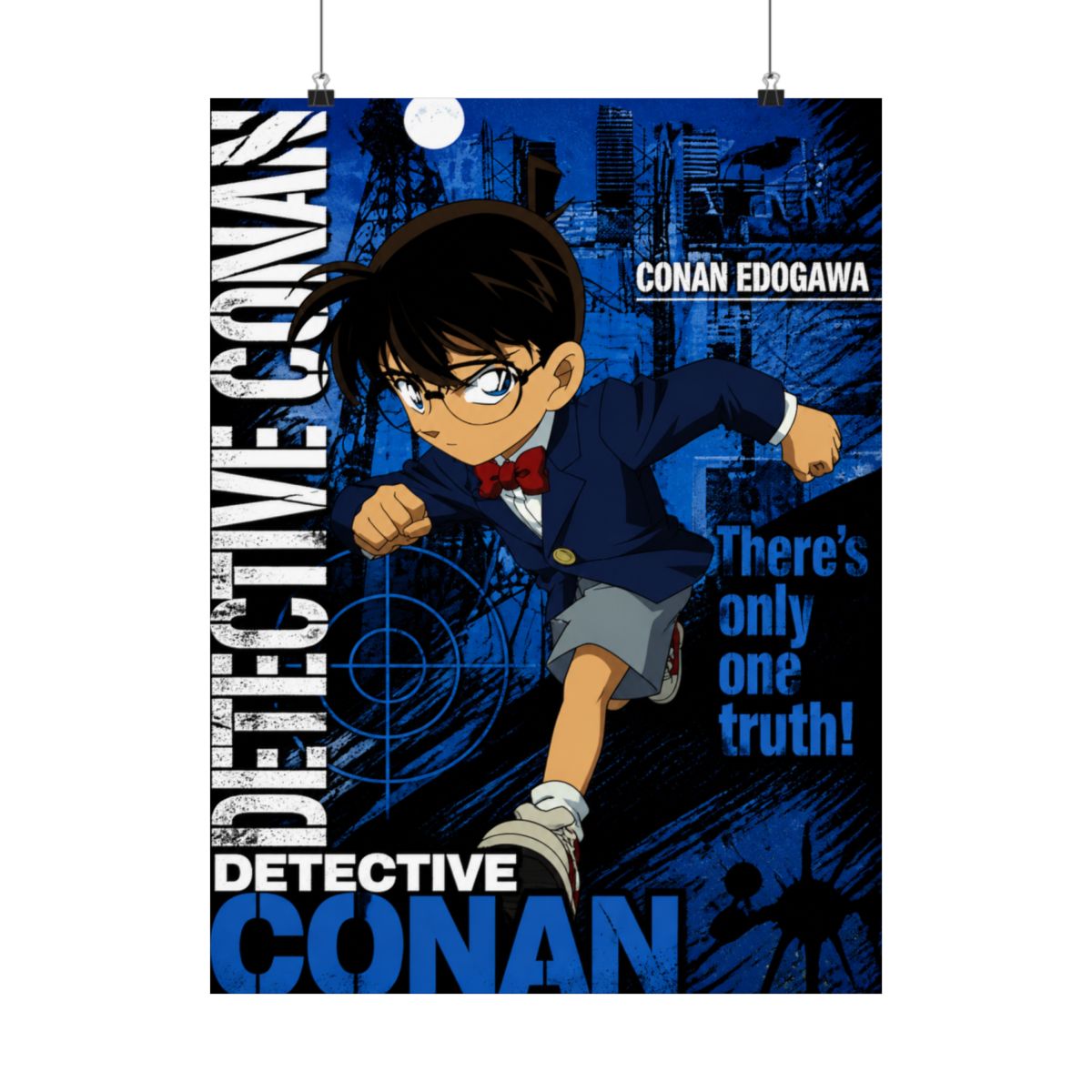 Detective Conan - Case Closed Anime Fabric Wall Scroll Poster (32 x 23) Inches | Detective Conan / Case Closed - alternate angle 2, merchandise