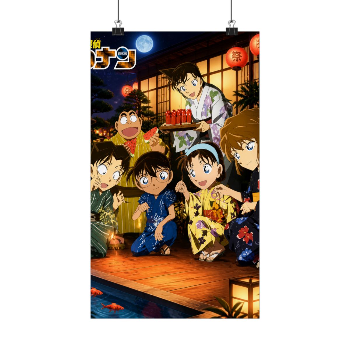 Detective Conan - Case Closed Anime Fabric Wall Scroll Poster (32 x 21) Inches | Detective Conan / Case Closed - alternate angle 2, merchandise