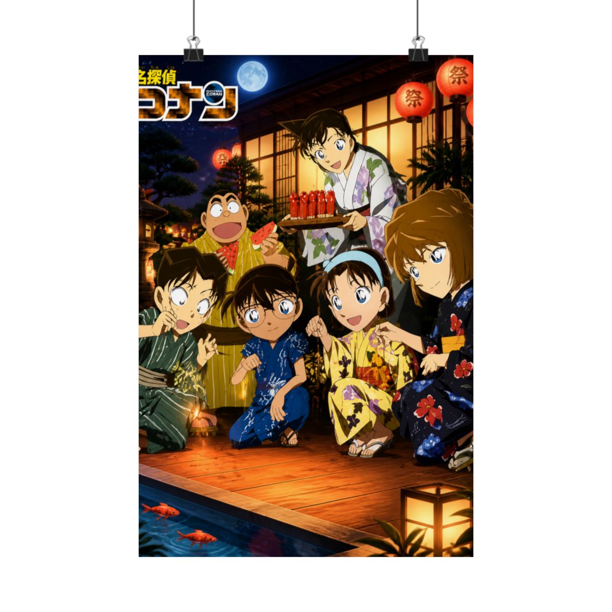 Detective Conan - Case Closed Anime Fabric Wall Scroll Poster (32 x 21) Inches | Detective Conan / Case Closed - alternate angle 4, merchandise