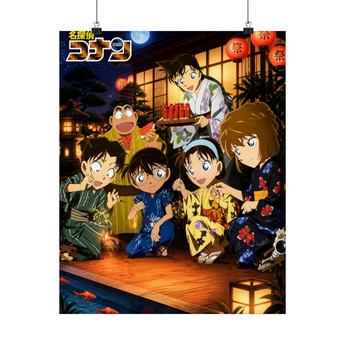 Detective Conan - Case Closed Anime Fabric Wall Scroll Poster (32 x 21) Inches | Detective Conan / Case Closed - alternate angle 3, merchandise
